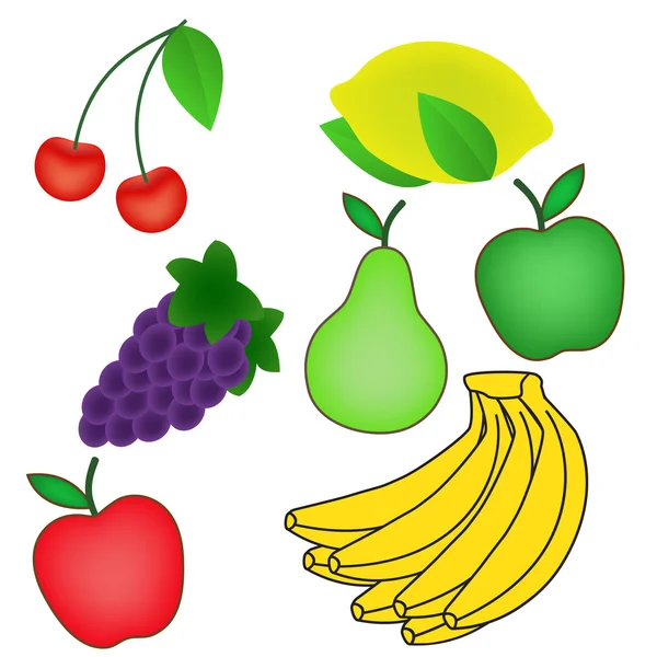 Frutti — Vettoriale Stock
