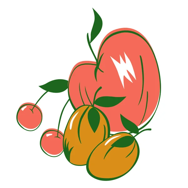 Nützliche Früchte — Stockvektor