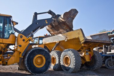 Wheel loader clipart