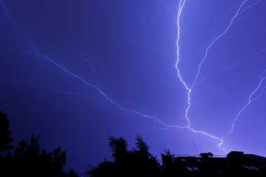 Storm lightning clipart