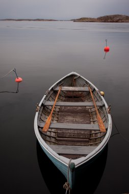 Lonely boat clipart