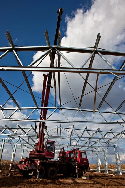 Vergadering van industrieel gebouw — Stockfoto