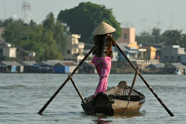 Mekong-Händler — Stockfoto