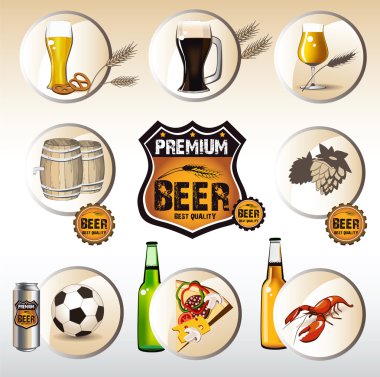 Beer icons web clipart