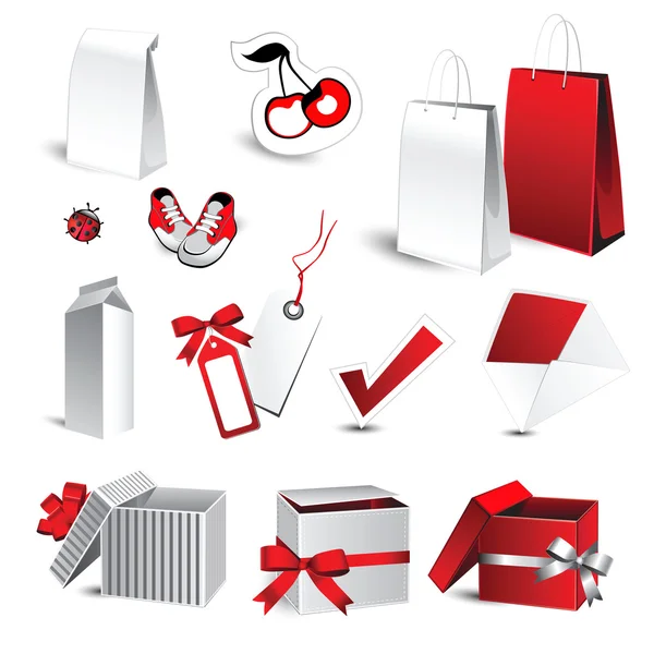 Gifts and Shopping Icon — Stock Vector