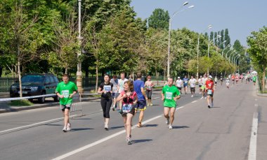 Bükreş [NULL]'deki uluslararası yarı maraton koşma