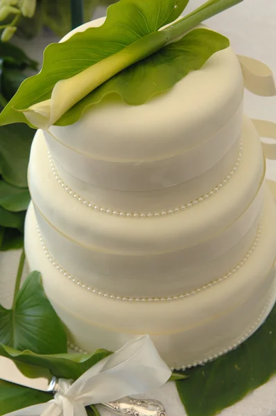 装饰的婚礼蛋糕 — 图库照片
