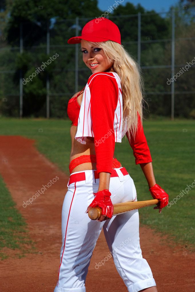 Sexy baseball girl Stock Photo by ©nickvango 11140449