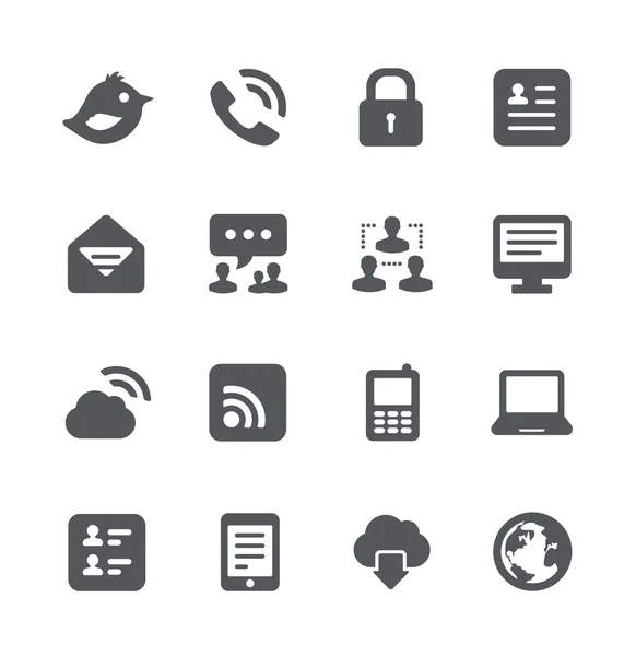 Set di icone Internet — Vettoriale Stock