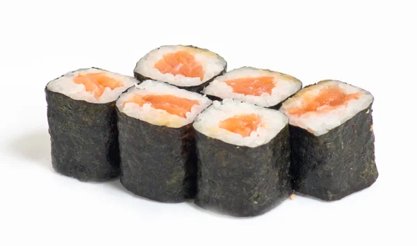 Olika typer av sushi och sashimi — Stockfoto
