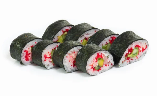Różne rodzaje sushi i sashimi — Zdjęcie stockowe
