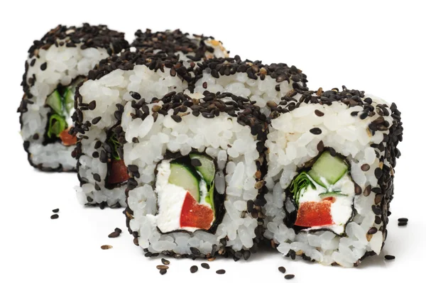 Varios tipos de sushi y sashimi — Foto de Stock