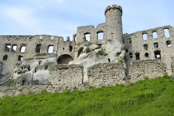 Las ruinas del castillo en Polonia Imagen de stock