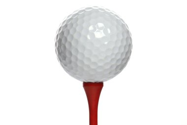 Beyaz tişört üzerinde golfball