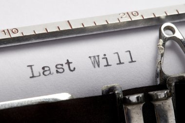 Last will clipart