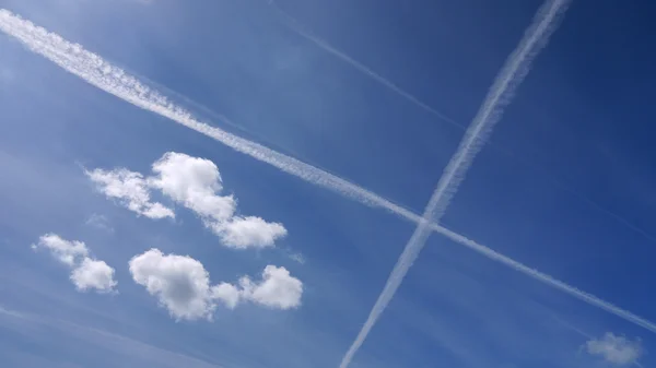 stock image Clouds in blue skies