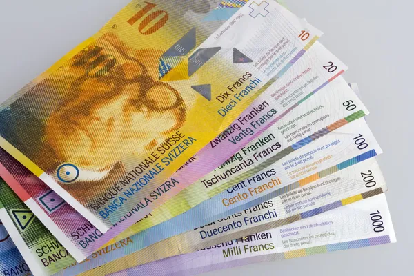 Swiss Bank bills — Stock Photo, Image