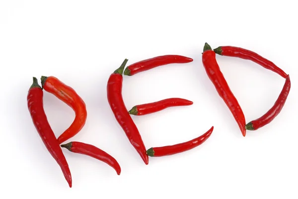 Красный с красным перцем чили — стоковое фото
