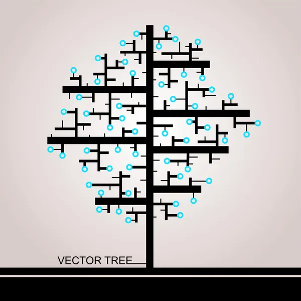 A téglalap alakú fa — Stock Vector