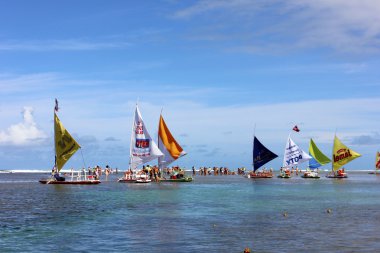 Jangada - porto de galinhas Beach bir Brezilyalı yelken - Brezilya