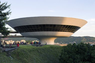 Art Modern Museum by Oscar Niemeyer - Brazil clipart