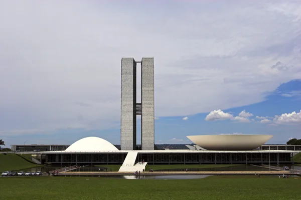 El Congreso Nacional de Brasil . — Foto de Stock