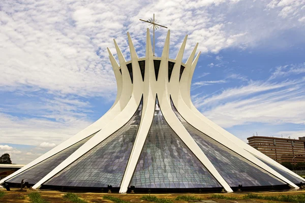 Kathedraal van brasilia - de Braziliaanse hoofdstad Stockfoto