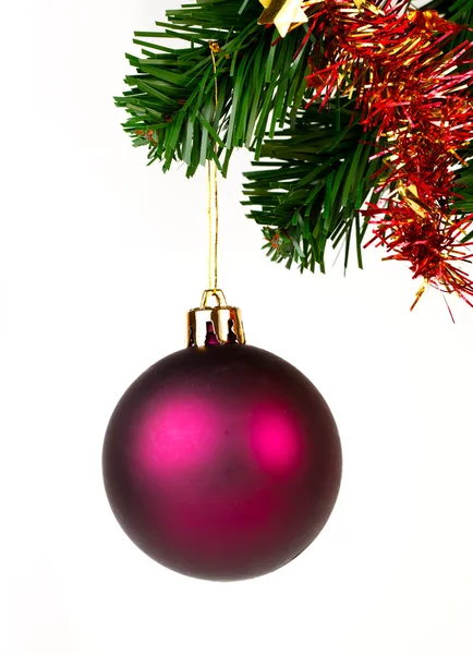 Purple ball on white background — Stock Photo, Image