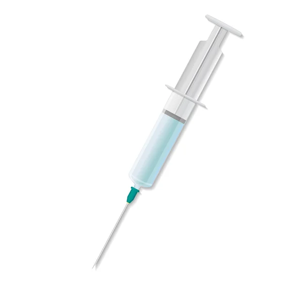 Injekční stříkačka s vakcínou — Stockový vektor