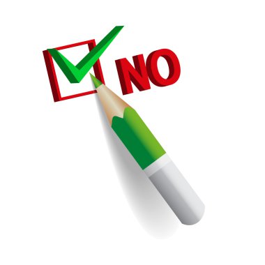 No outline by green pencil clipart