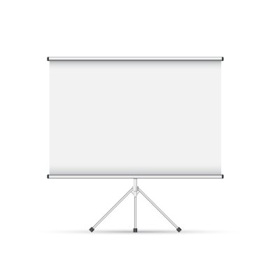 Blank roll up poster clipart