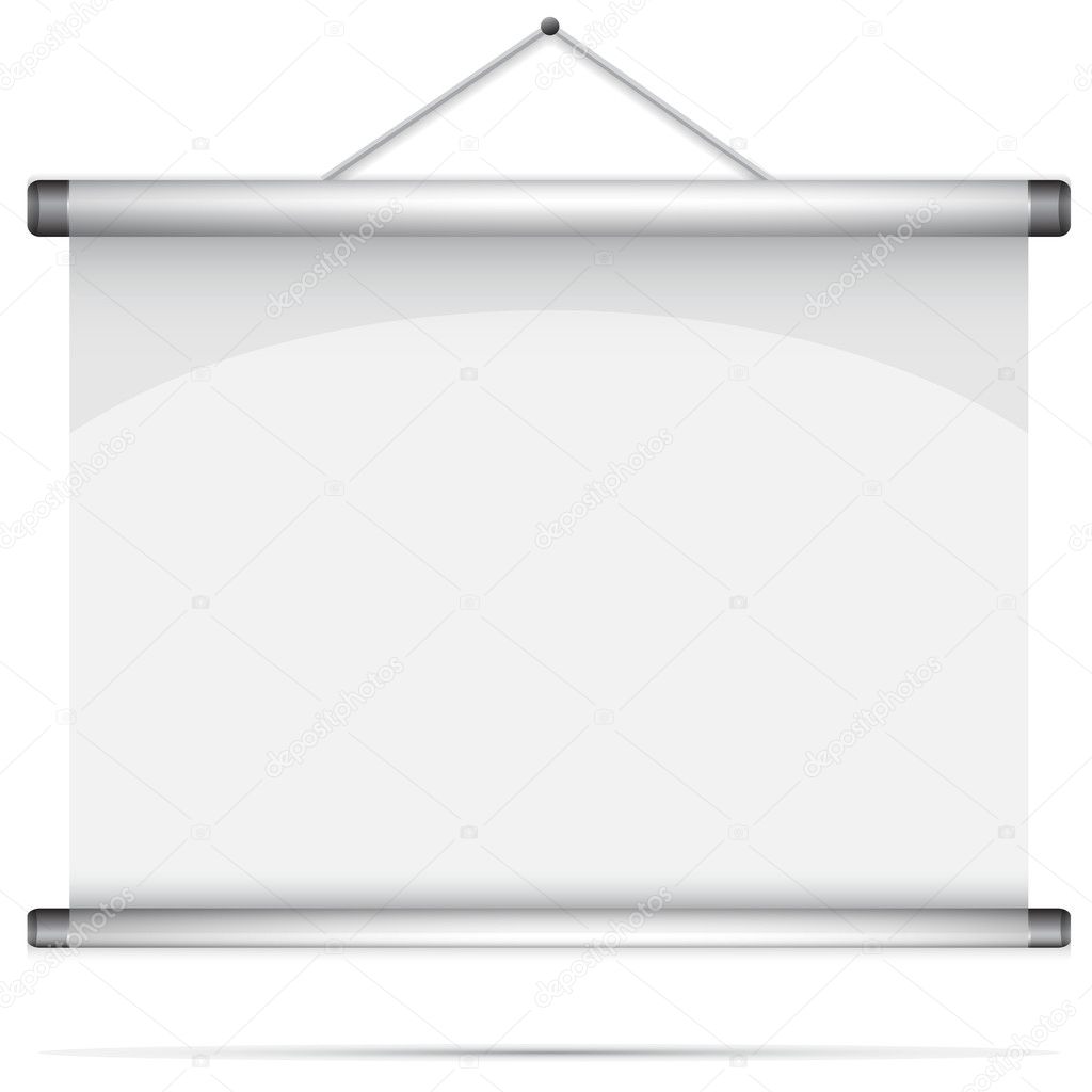 Blank roll-up poster