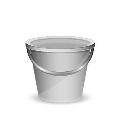 Metal bucket clipart