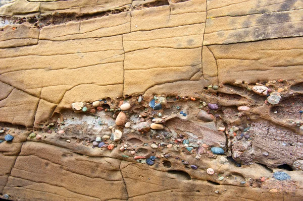 夹层沙质石头 — 图库照片