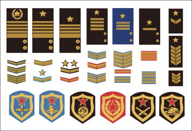 military ranks clipart