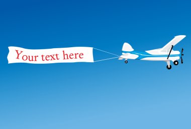 Aerial advertising clipart