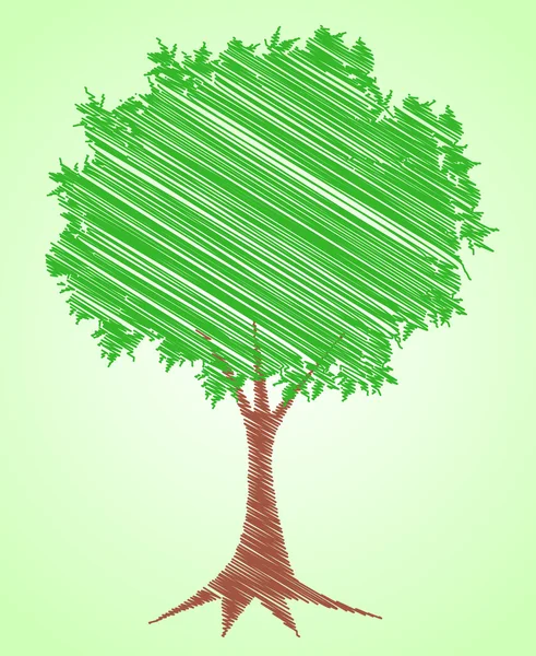 Progettazione albero vettoriale — Vettoriale Stock