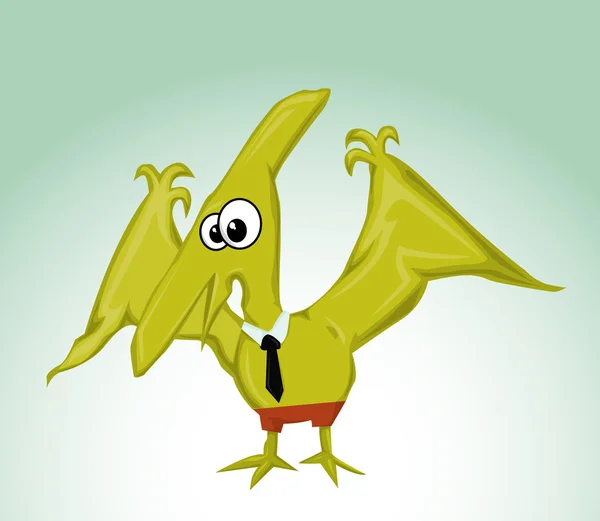 Çizgi film pterodactylus — Stok Vektör