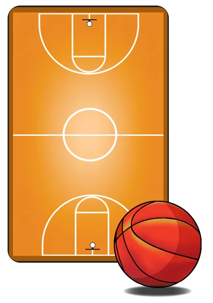 Basketball field — Stock Vector