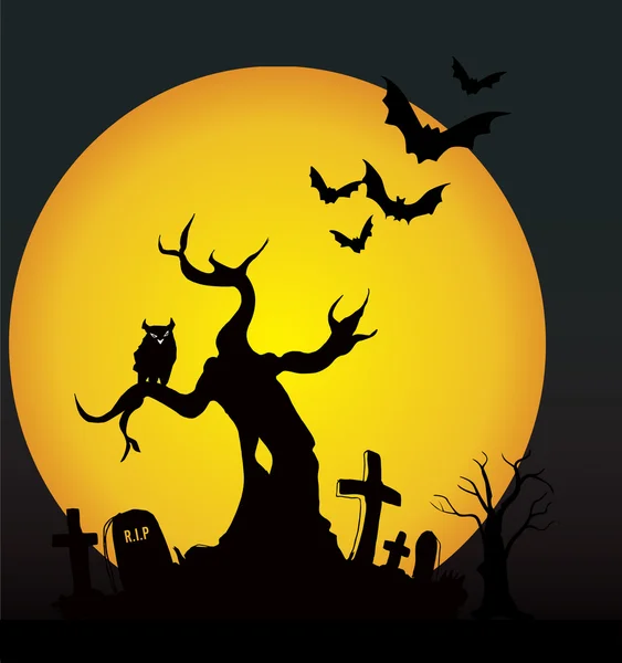 Nuit d'Halloween — Image vectorielle