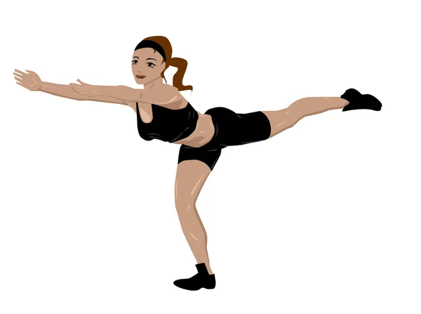 Фитнес-женщины — стоковый вектор