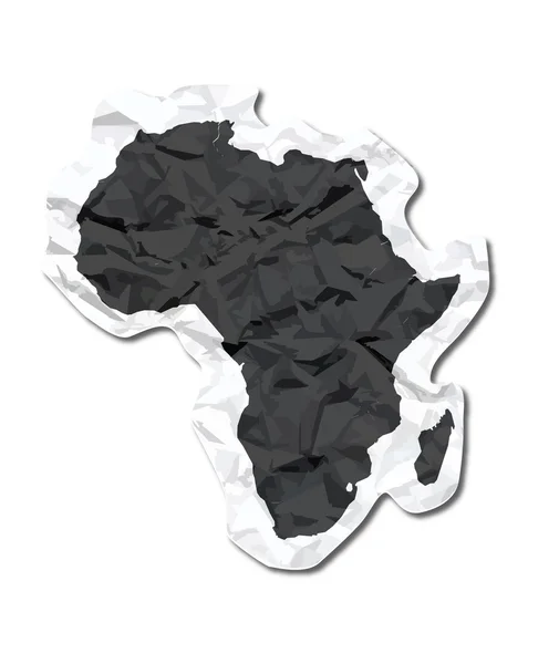 Etiqueta de papel África — Archivo Imágenes Vectoriales
