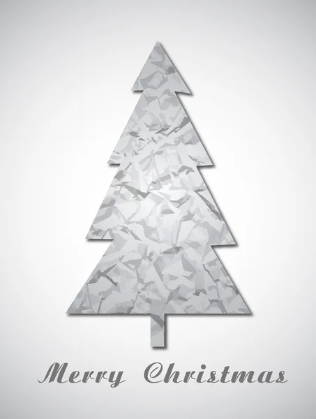 Paper Christmas tree — Stock Vector