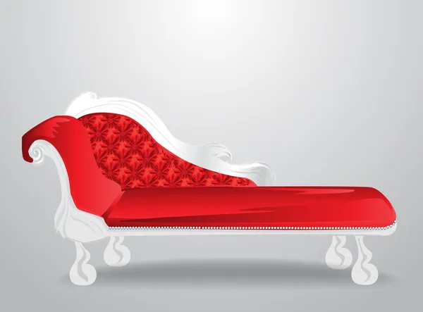 Rotes Sofa — Stockvektor