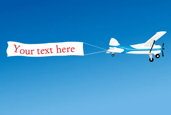Авиационная реклама — стоковый вектор