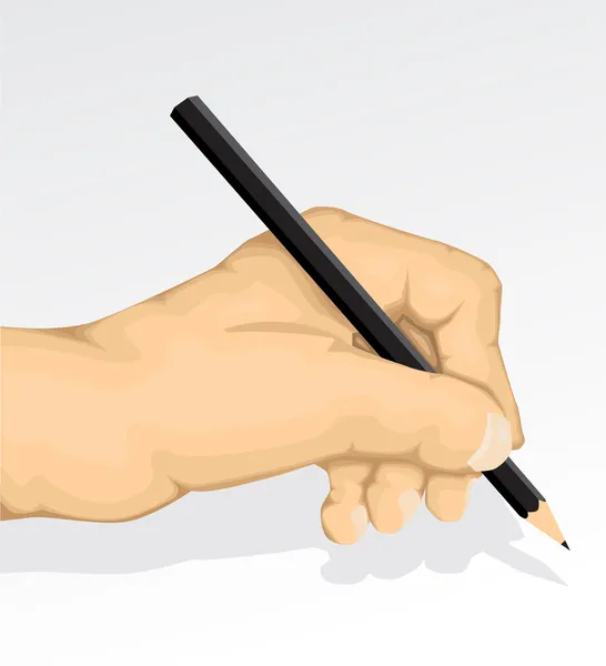 stock vector Writing hand