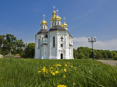Church of St. Catherine in Chernigov, Ukraine. clipart