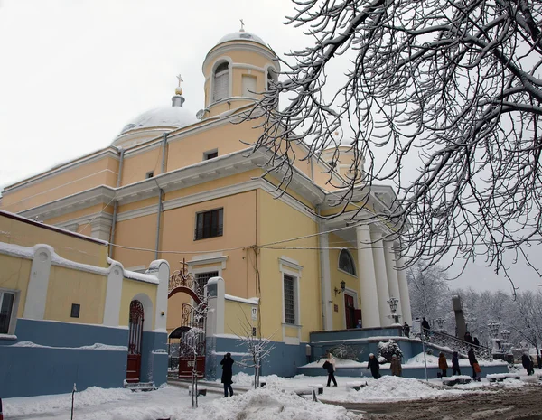 Chiesa di Alexander _ s a Kiev in inverno — Foto Stock