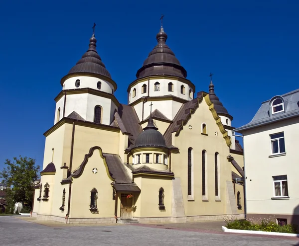 Cristo Rei Igreja Ucrânia Ivano-Frankivsk cidade — Fotografia de Stock