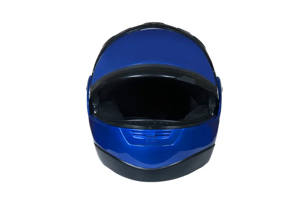 Мотоциклетный шлем с козырьком — стоковое фото